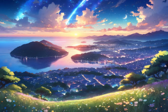 Anime Landscape 4k Ultra HD Wallpaper