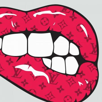 Louis Vuitton Fashion Pop Art Lips Light Lip