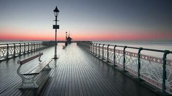 Cardiff Sea England Landscape Wallpaper HD Desktop And