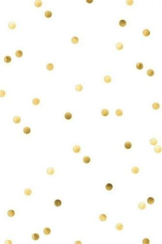 White Gold Confetti Spots Dots iPhone Wallpaper Background