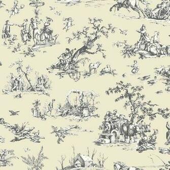 York Wallcoverings Silhouettes Asian Scenic Toile Wallpaper
