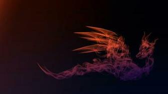 Smoky Dragon Red Fractal Wallpaper