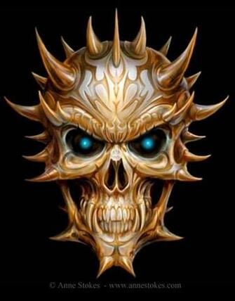 Demon Skull Phone Wallpaper By Foreverdrarry