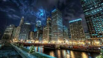 Dynamic City Background Desktop Image