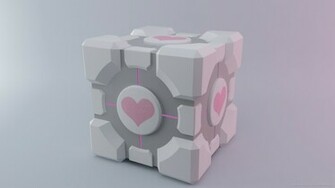 Companion Cube iPhone Wallpaper
