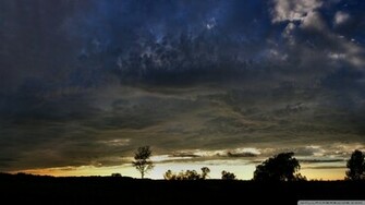 Dark Cloudy Sky Wallpaper