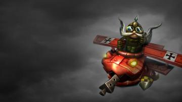 Red Baron Corki Original Wallpaper Leaguesplash