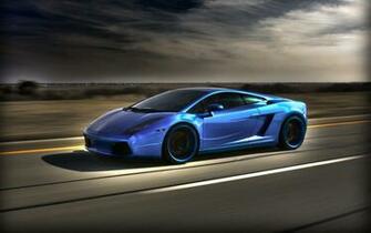 Blue Lambo Wallpaper