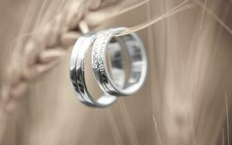 Platinum Couple Rings Love Token Wallpaper