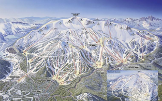 Mammoth Mountain Map Wallpaper