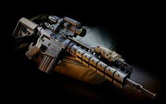 Gun Scope Laser System Assault Rifle Military Wallpaper