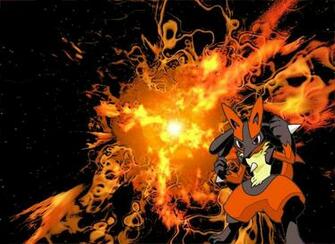 Orange Lucario Desktop By Woof26