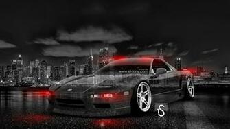 Honda Nsx Jdm Crystal City Car Orange Neon HD Wallpaper Design
