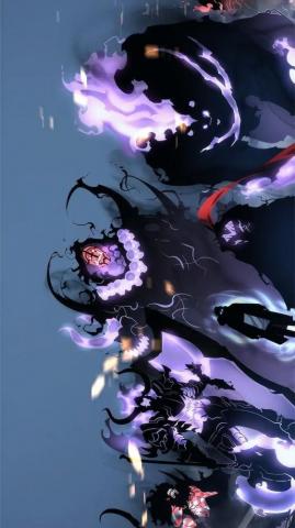 Solo Leveling Dark Fantasy Art Manga Anime Wallpaper