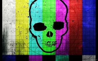 Tv Skull Widescreen Wallpaper