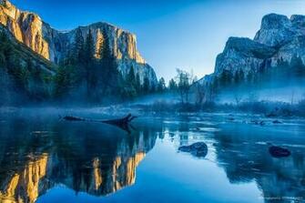Wallpaper Os Yosemite 5k Winter Forest Osx Apple