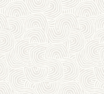 Geometric Abstract Hand Drawn Effect Dove Grey Wallpaper