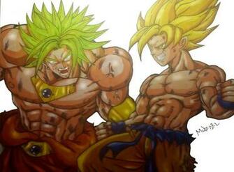 Goku Vs Broly By Mikees