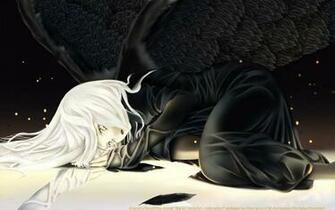 Anime Manga Image Wallpaper Angel With Black Wings Tweet