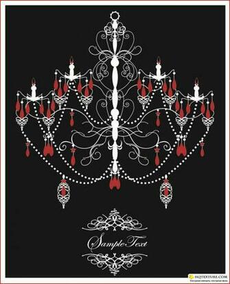 Vintage Background With Chandelier