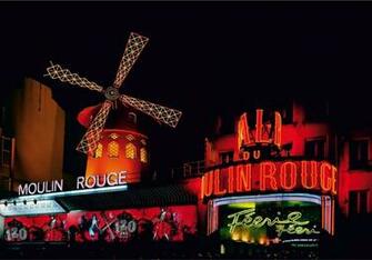 Wall Mural Wallpaper Paris Moulin Rouge France Montmartre
