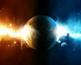 Red Vs Blue Space High Quality And Resolution Wallpaper