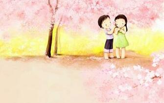 Cute Couple Cartoons Wallpaper Camera Information