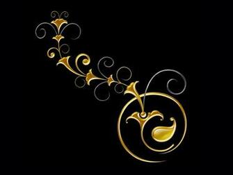 Fractal Wallpaper Golden Flower