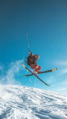 Ski iPhone Wallpaper Top Background