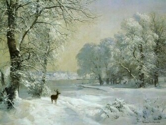Christmas Winter Scenes Wallpaper Grasscloth