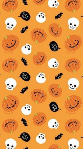 Cute Halloween iPhone X Wallpaper 3d