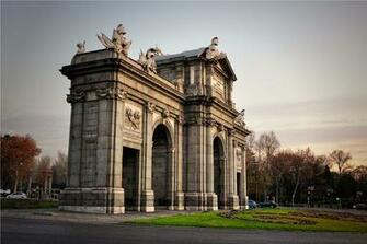 Alcala Gate Madrid Spain Wallpaper