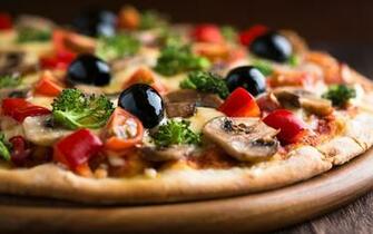 Food Pizza HD Desktop Wallpaper