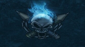 Org Wp Content Uploads Wallpaper 2h Blue Skull Jpg