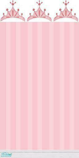 Mermaidofthenile S Pretty Princess Crown And Pink Pinstripe Wallpaper