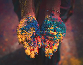 Colors Hand Holiday Holi 4k Ultra HD Wallpaper