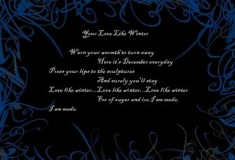 Love Like Winter Background Wallpaper For Desktop