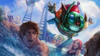 Ziggs Pool Party Splash League Of Legends HD Wallpaper Lol Champion