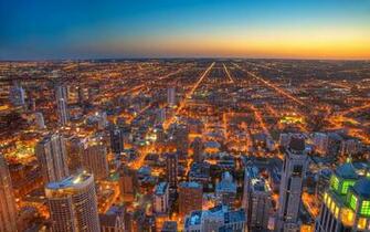 Chicago World Cities Architecture Buildings Skyscrapes HDr Lights