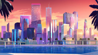 Wallpaper Id Minimalism City Buildings Minimalist HD