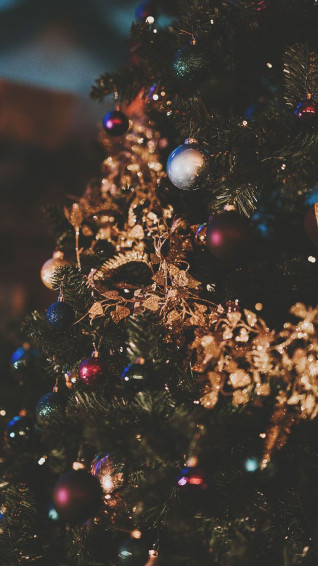 Merry Preppy Christmas iPhone Wallpaper
