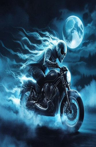 Blue Ghost Rider Wallpaper