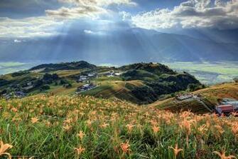 Wallpaper Sun Rays Mt Sixty Ton Taiwan Desktop