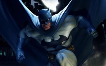 Wallpaper Anime Batman Blue Superhero Dc Comics