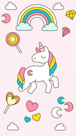 Cartoon Unicorn Wallpaper
