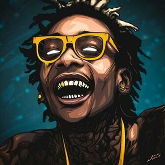 Wiz Khalifa Cartoon Wallpaper Top