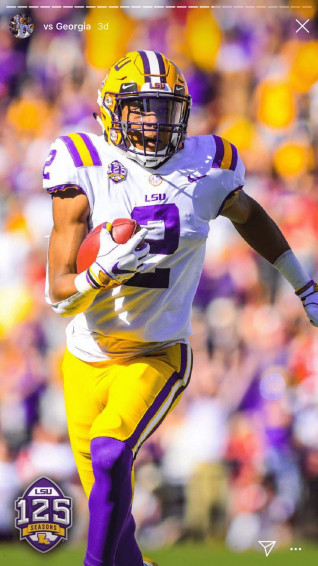Justin Jefferson Wallpaper Lsu Football Tigers