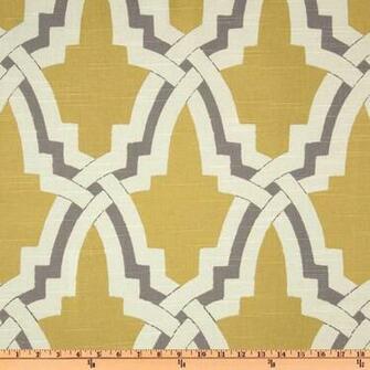 Duralee Bokara Yellow Discount Designer Fabric