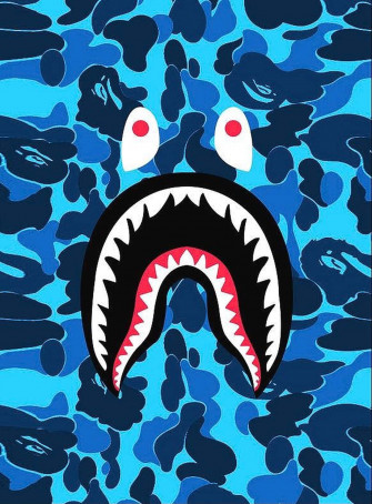 Blue Bape Camo Wallpaper