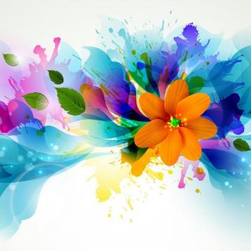 Abstract Design Flower Wallpaper Ideas For The House